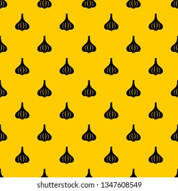 Garlic pattern seamless vector repeat geometric yellow for any design