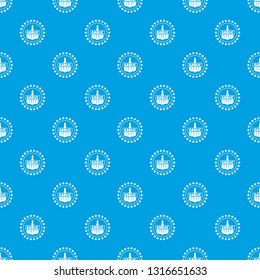 Garlic pattern vector seamless blue repeat for any use