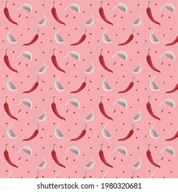 Garlic pepper spice veg texture pattern 