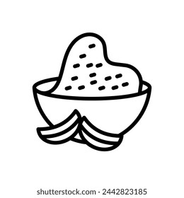 Garlic Powder icon in vector. Logotype
