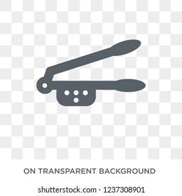 garlic press icon. garlic press design concept from Kitchen collection. Simple element vector illustration on transparent background.
