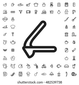 Garlic press icon illustration isolated vector sign symbol