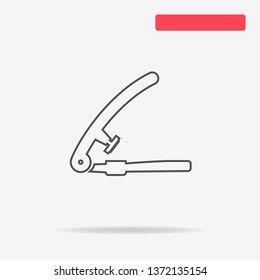 Garlic press icon. Vector concept illustration for design.