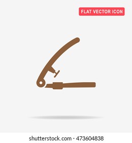 Garlic press icon. Vector concept illustration for design.
