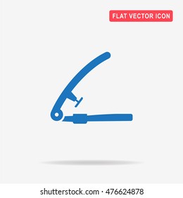 Garlic press icon. Vector concept illustration for design.