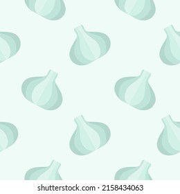 garlic seamless pattern vector illustration