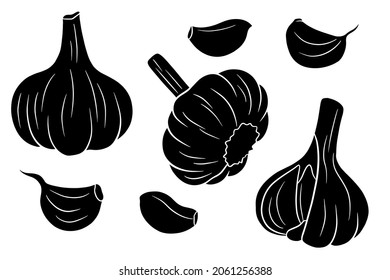 7,138 Garlic Silhouette Images, Stock Photos & Vectors | Shutterstock