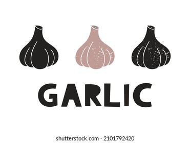 garlic silhouette