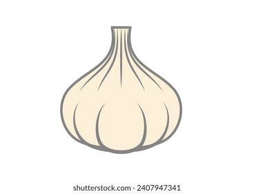 Garlic simple icon.
Garlic is essential for cooking
