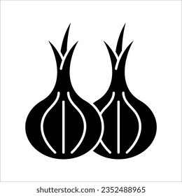 Garlic thin line vector icon. Isolated condiment linear style for menu, label, logo. vector illustration on white background
