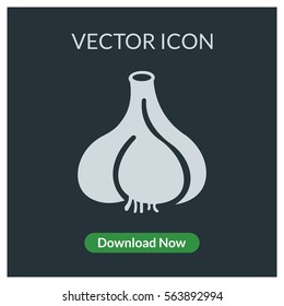 Garlic vector icon