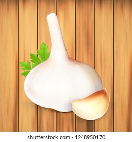 Garlic. Vector icon. EPS10