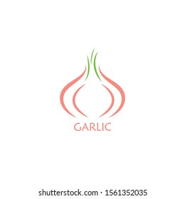 Garlic vector icon illustration design 