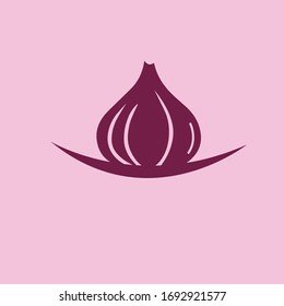 Garlic vector icon illustration design template