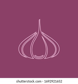 Garlic vector icon illustration design template