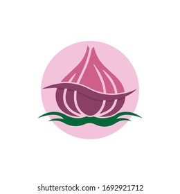 Garlic vector icon illustration design template
