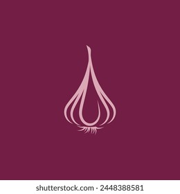 Garlic vector icon illustration design template