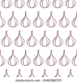 Knoblauch Vektorgrafik Symbol Illustration Design Vorlage