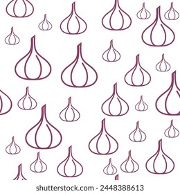 Garlic vector icon illustration design template