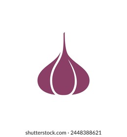 Garlic vector icon illustration design template