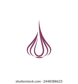 Knoblauch Vektorgrafik Symbol Illustration Design Vorlage
