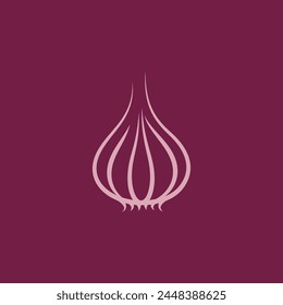 Knoblauch Vektorgrafik Symbol Illustration Design Vorlage