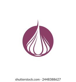 Garlic vector icon illustration design template