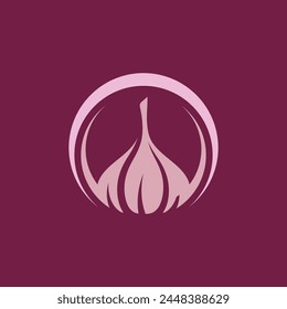 Garlic vector icon illustration design template