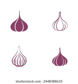 Knoblauch Vektorgrafik Symbol Illustration Design Vorlage