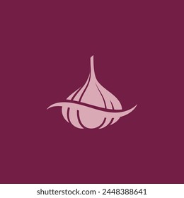 Knoblauch Vektorgrafik Symbol Illustration Design Vorlage