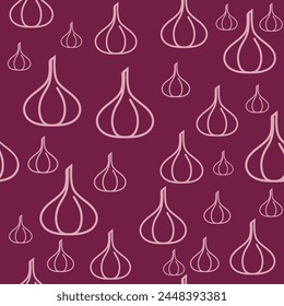 Garlic vector icon illustration design template