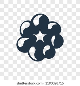 Garlic vector icon isolated on transparent background, Garlic transparency logo concept