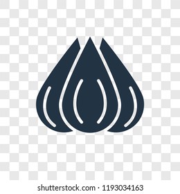 Garlic vector icon isolated on transparent background, Garlic transparency logo concept