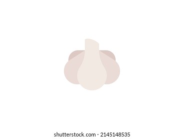 Garlic Vector Isolated Emoticon. Garlic Icon
