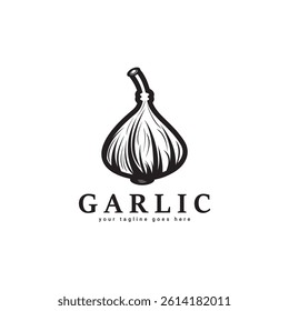 Garlic vector logo design concept illustration idea