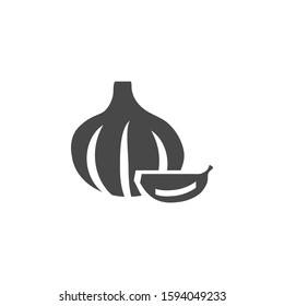 Garlic. Vegetable. Simple vector icon. Consumer goods. Commodities.