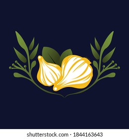  Garlic Vegetables Vector vector art