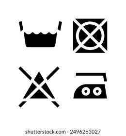 garment care dry cleaning glyph icon vector. garment care dry cleaning sign. isolated symbol illustration