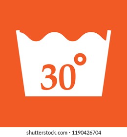 garment care icon, stock vector illustration, EPS10.