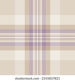 Garment fabric tartan check, bandana pattern vector background. Cosy texture seamless plaid textile in light and pastel colors palette.