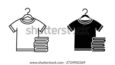 Garment icon graphic design. Vector icon illustrations
