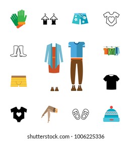 Garment icon set