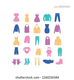 garment icon Set.vector illustration.