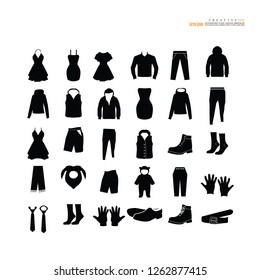 garment icon Set.vector illustration.
