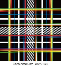 garment industry plaid pattern vector graphic illustration