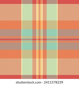 Garment seamless pattern fabric, room background texture check. Mix vector textile plaid tartan in red and yellow colors.