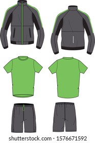 Garment Sportswear Outdoor Vector Sketch Stock Vector (Royalty Free ...