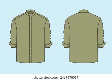 a garment for the upper part of the body usually with a collar, sleeves, a front opening, and a tail long enough to be tucked inside pants or a skirt.