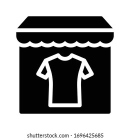 garment vector glyph flat icon 