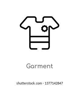 garment vector line icon. Simple element illustration. garment outline icon from sew concept. Can be used for web and mobile